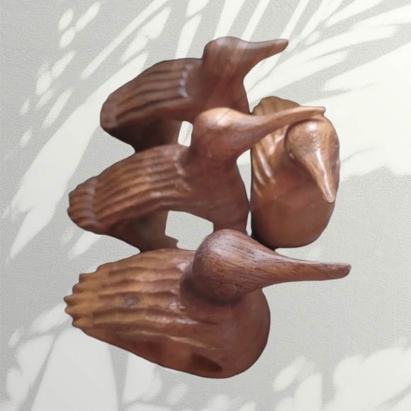 4 wooden napkin rings - Picture 5 of 6